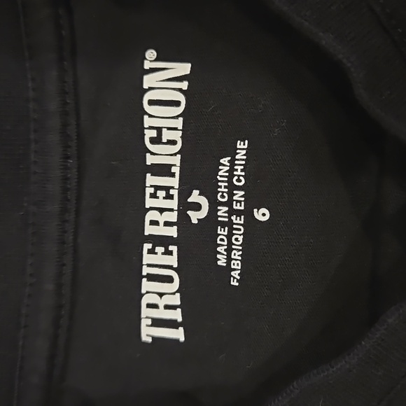 True Religion Boys' Short Sleeve Tee Sz 6 - Picture 3 of 4